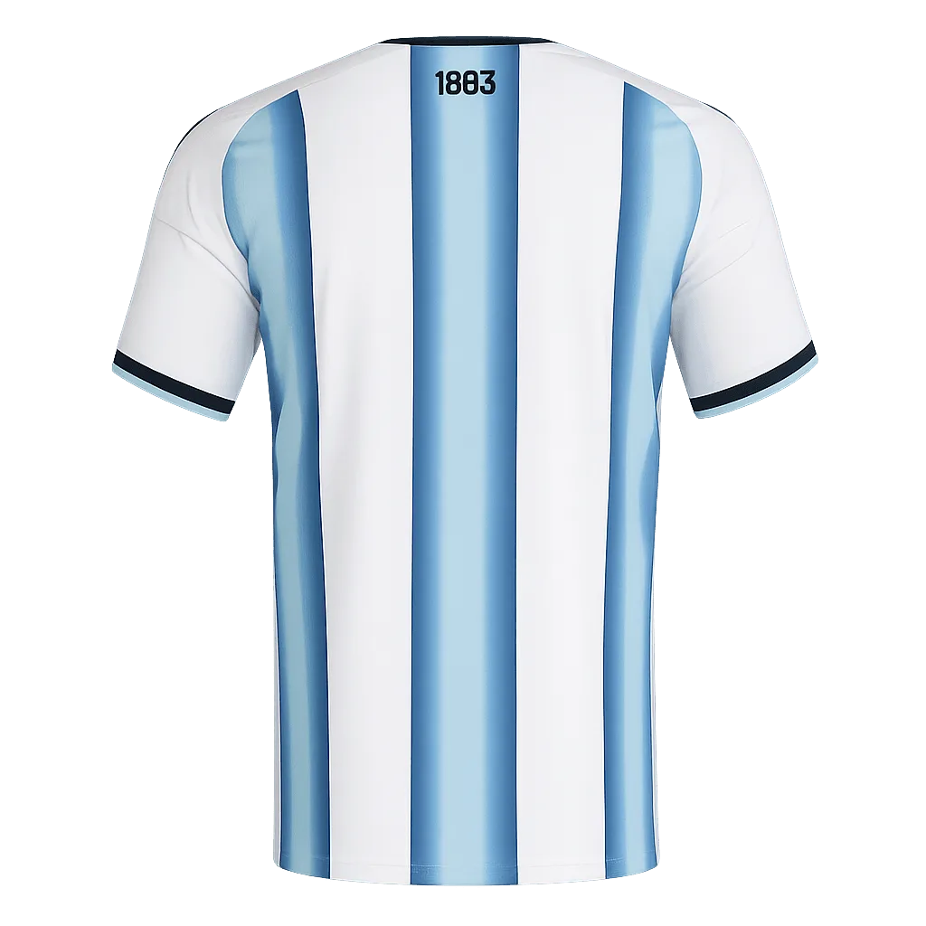 Dorsal de la camiseta de Argentina Mundial 2026 - Equipación local albiceleste.
