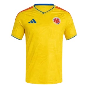 Camiseta de la selección de Colombia para el Mundial 2026 - Equipación local amarilla con diseño de alas de mariposa.