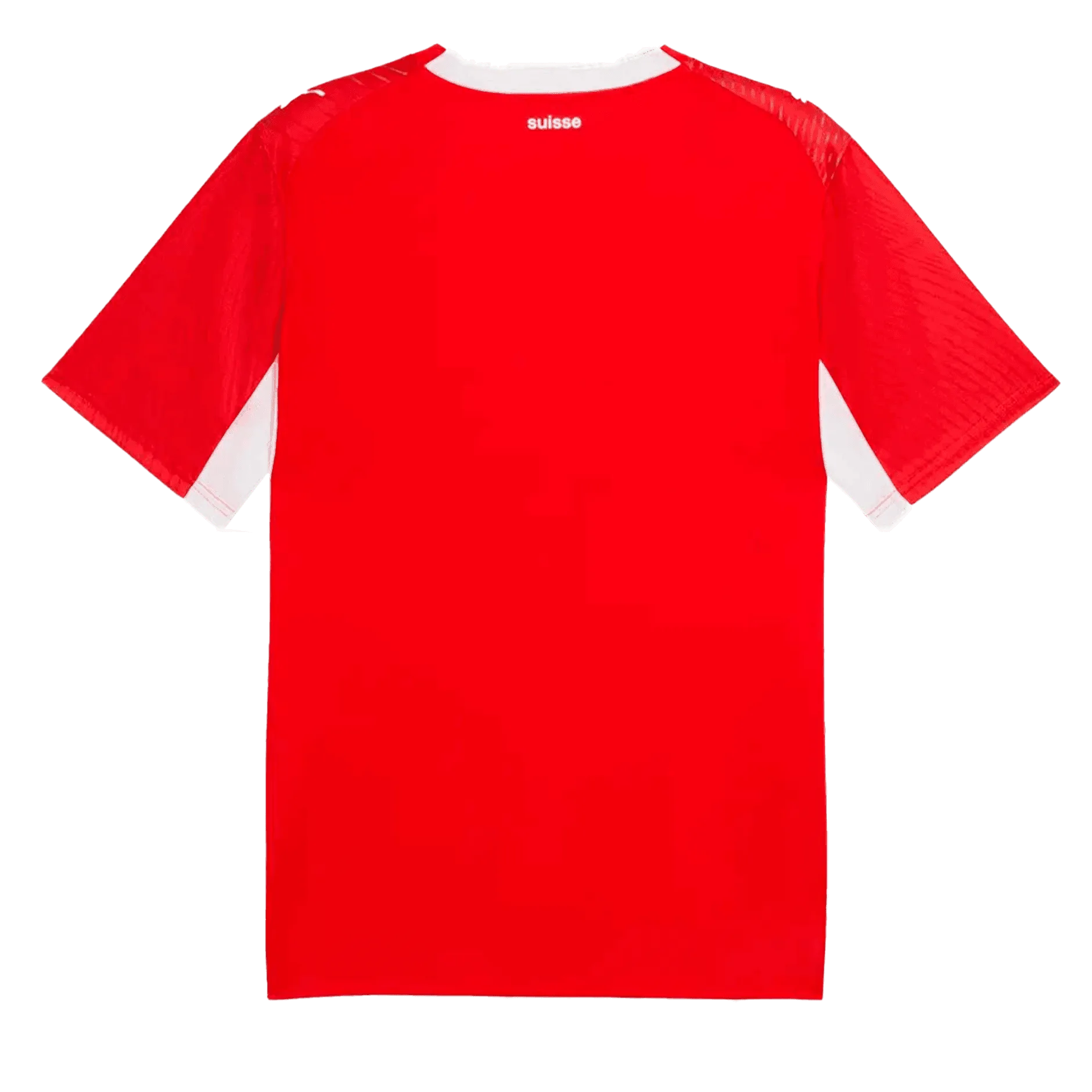 Parte trasera de la camiseta de Suiza para el Mundial 2026 - Equipación local roja.