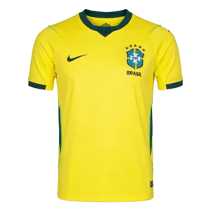 Camiseta de la selección de Brasil para el Mundial 2026 - Equipación local amarilla con detalles verdes.