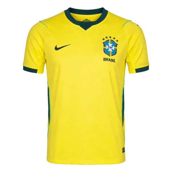 La clásica "Amarelinha" para la Copa del Mundo 2026: el icónico color amarillo de la Canarinha con detalles modernos en verde.
