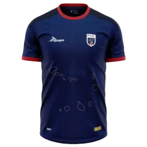 Camiseta de la selección de Cabo Verde para el Mundial 2026 - Equipación azul con mapa del archipiélago.