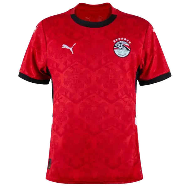 Nueva equipación de la selección de Egipto para la Copa del Mundo 2026 con detalles inspirados en el antiguo Egipto.