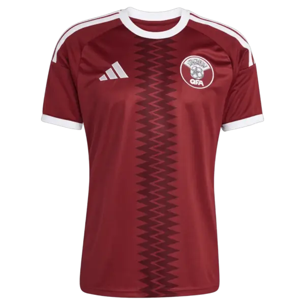 Nueva equipación de la selección de Qatar para la Copa del Mundo 2026 con diseño inspirado en su bandera nacional.