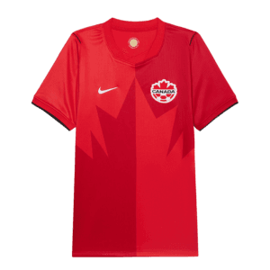 Camiseta de la selección de Canadá para el Mundial 2026 - Equipación local roja con diseño de hoja de maple.