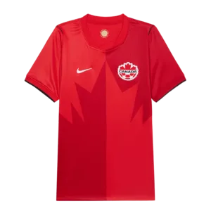 Camiseta de la selección de Canadá para el Mundial 2026 - Equipación local roja con diseño de hoja de maple.