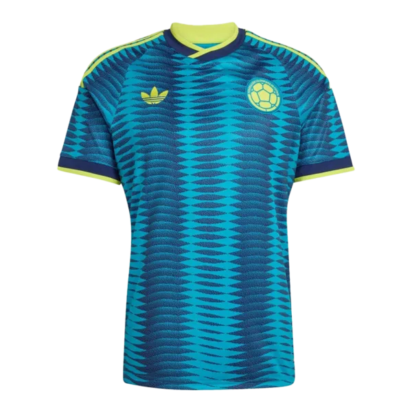 Segunda equipación de la selección colombiana para la Copa del Mundo 2026 con un diseño moderno y disruptivo.