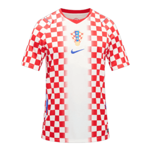Camiseta de la selección de Croacia para el Mundial 2026 - Equipación local con cuadros rojos y blancos.