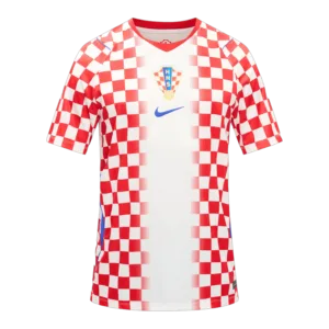 Camiseta de la selección de Croacia para el Mundial 2026 - Equipación local con cuadros rojos y blancos.