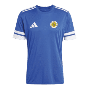 Camiseta de la selección de Curazao para el Mundial 2026 - Equipación local azul con detalles en blanco.