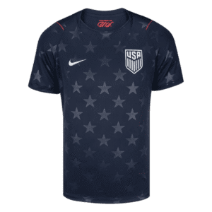 Camiseta de la selección de Estados Unidos para el Mundial 2026 - Equipación visitante azul con patrón de estrellas.