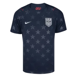 Camiseta de la selección de Estados Unidos para el Mundial 2026 - Equipación visitante azul con patrón de estrellas.
