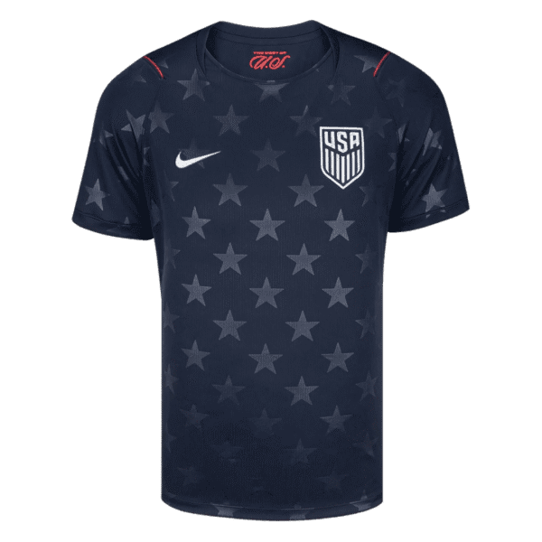 Nueva equipación visitante de la selección de EE. UU. para la Copa del Mundo 2026 con diseño de estrellas tonales.