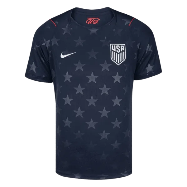 Nueva equipación visitante de la selección de EE. UU. para la Copa del Mundo 2026 con diseño de estrellas tonales.