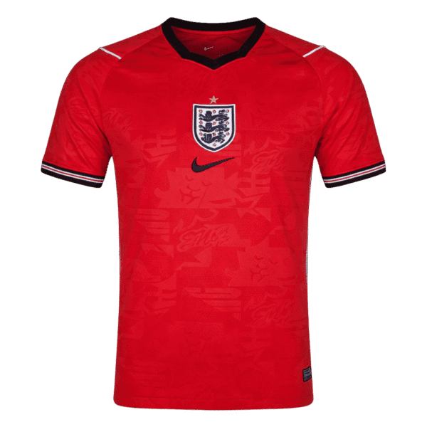 Nueva equipación visitante de "The Three Lions" para la Copa del Mundo 2026 con un diseño moderno y sobrio.