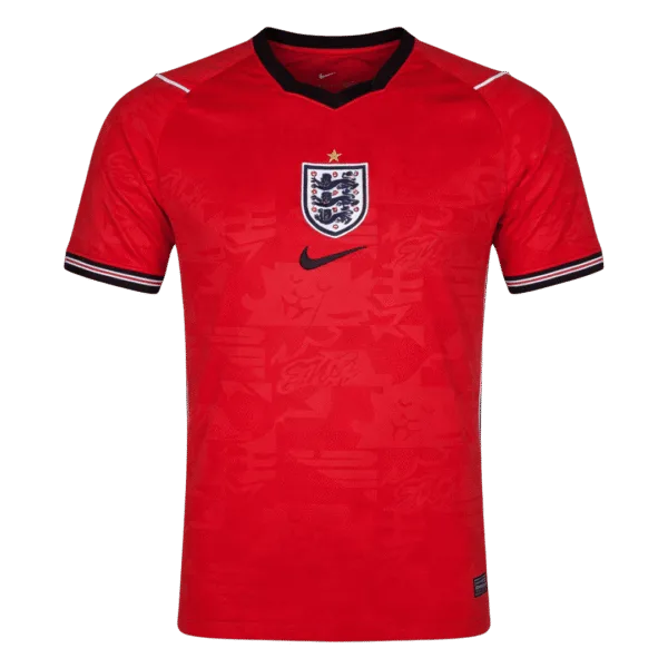 Nueva equipación visitante de "The Three Lions" para la Copa del Mundo 2026 con un diseño moderno y sobrio.