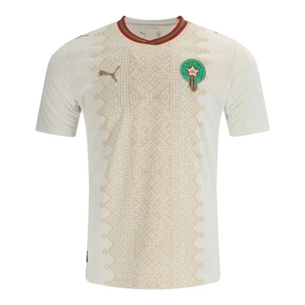 Nueva segunda equipación de los "Leones del Atlas" para la Copa del Mundo 2026 con motivos culturales.