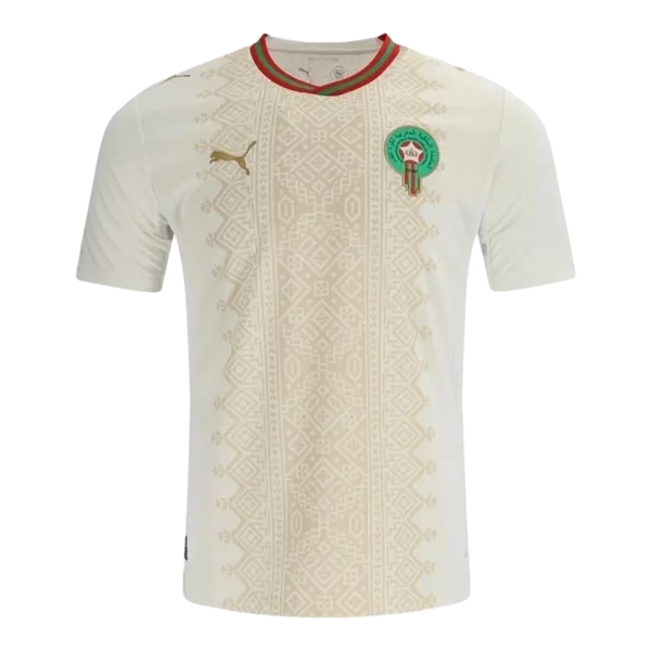 Nueva segunda equipación de los "Leones del Atlas" para la Copa del Mundo 2026 con motivos culturales.