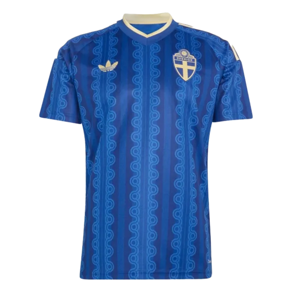 Segunda equipación de la selección de Suecia para la Copa del Mundo 2026 con un diseño retro y dinámico.