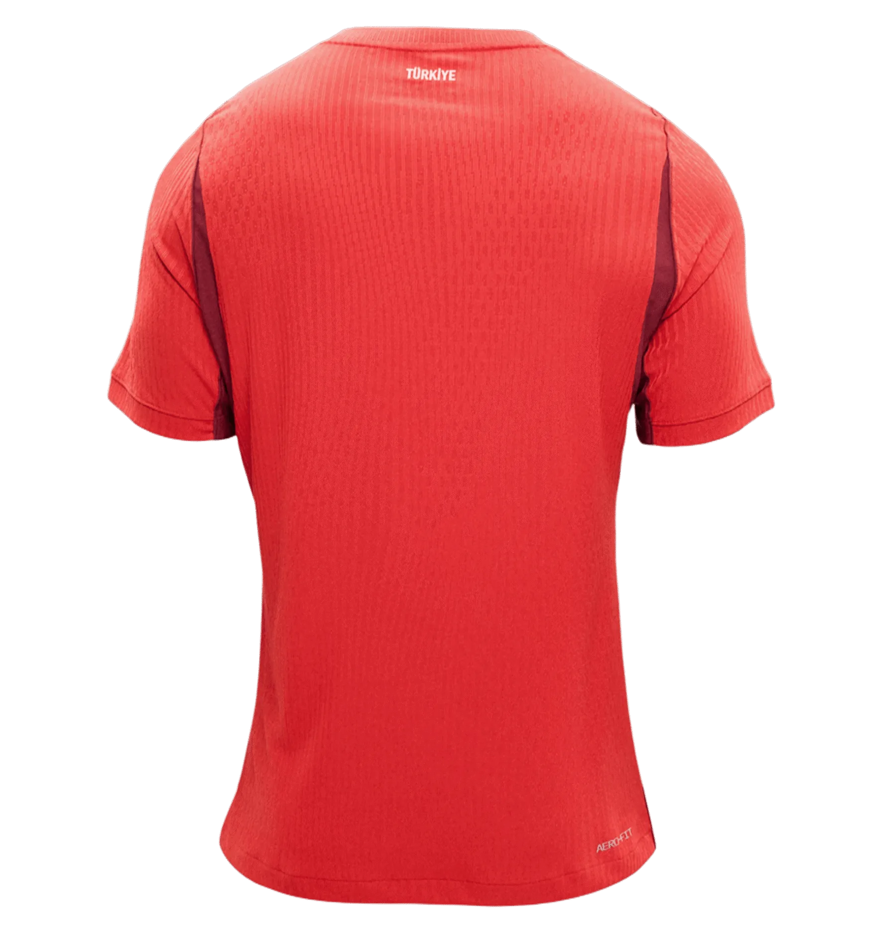 Dorsal de la camiseta de la selección de Turquía para el Mundial 2026 - Equipación visitante roja.